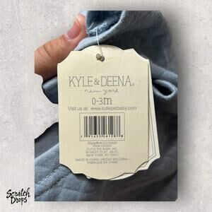 Kyle and Deena Baby Jacket 0 to 3 Months Quilted Gray Long Sleeve Newborn NWT